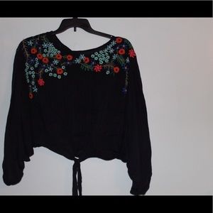 Free People embroidered top